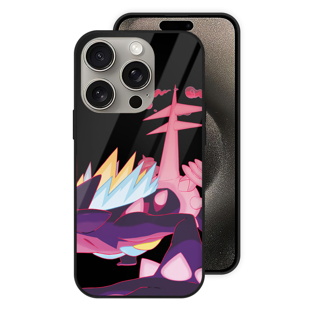 （画像用） ポケットモンスター Pokémon 【iPhone15Pro対応】スマホケース 耐衝撃＆黄変防止 背面ガラス