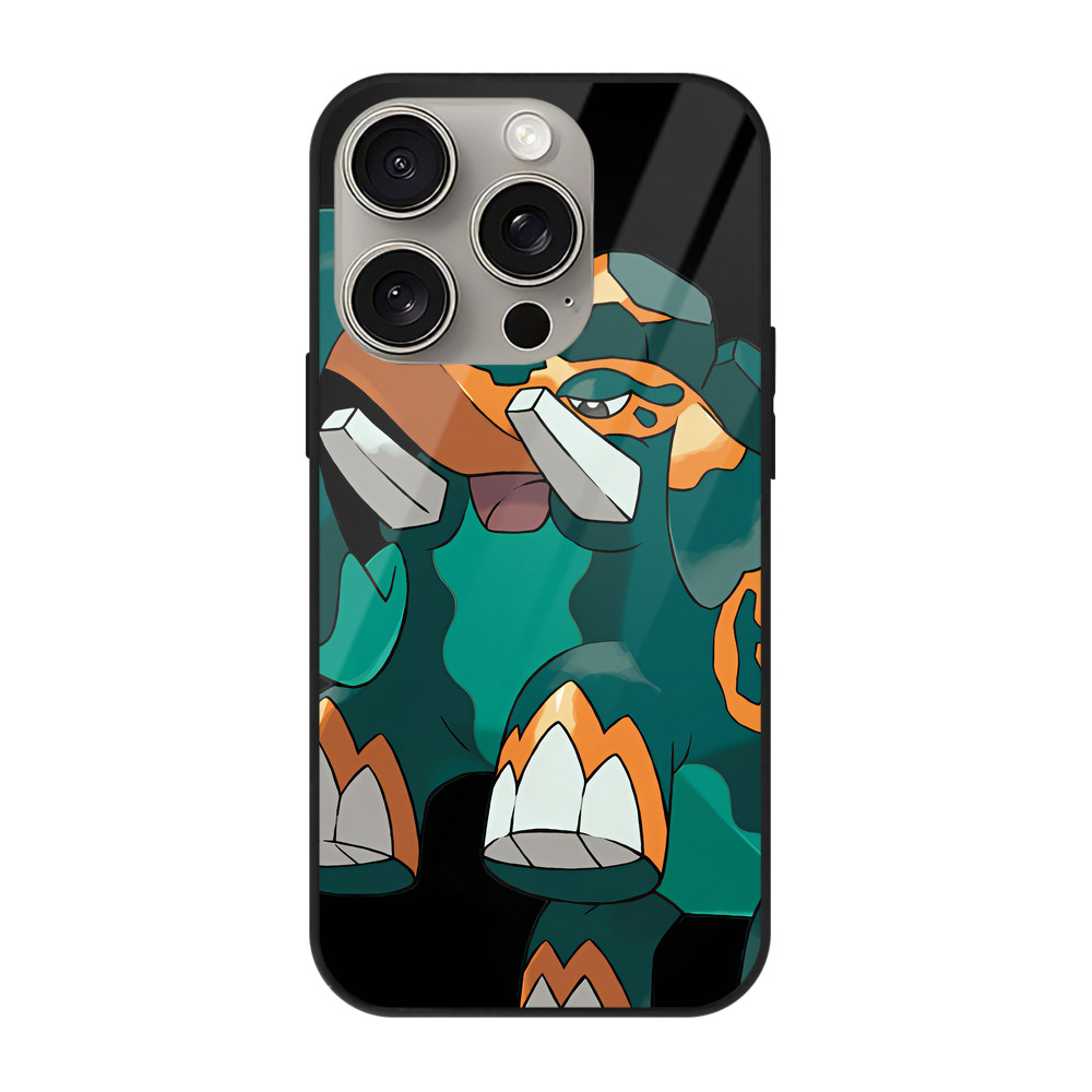 （画像用） ポケットモンスター Pokémon 【iPhone15Pro対応】スマホケース 耐衝撃＆黄変防止 背面ガラス