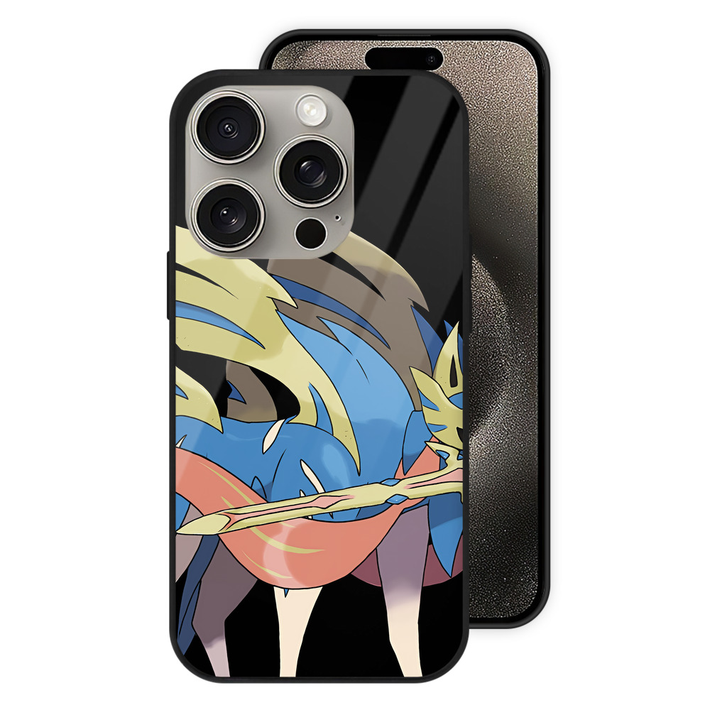 （画像用） ポケットモンスター Pokémon 【iPhone15Pro対応】スマホケース 耐衝撃＆黄変防止 背面ガラス