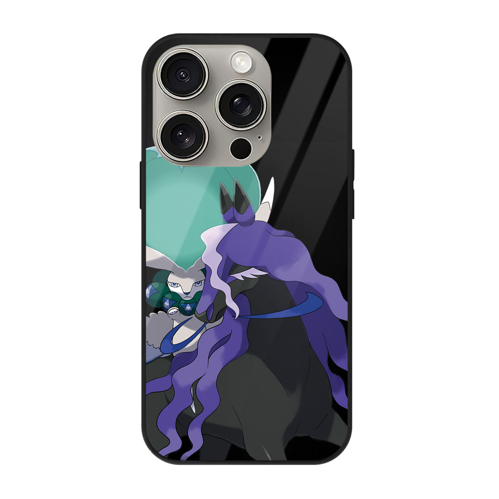 （画像用） ポケットモンスター Pokémon 【iPhone15Pro対応】スマホケース 耐衝撃＆黄変防止 背面ガラス