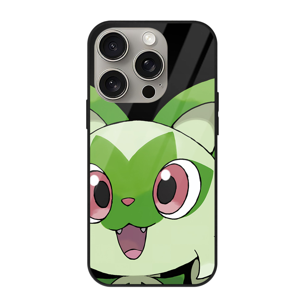 （画像用） ポケットモンスター Pokémon 【iPhone15Pro対応】スマホケース 耐衝撃＆黄変防止 背面ガラス