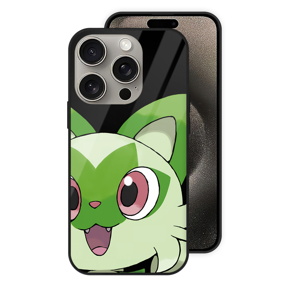 （画像用） ポケットモンスター Pokémon 【iPhone15Pro対応】スマホケース 耐衝撃＆黄変防止 背面ガラス