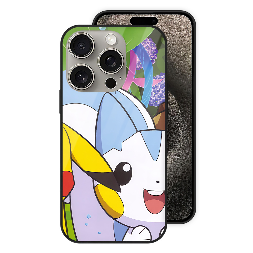（画像用） ポケットモンスター Pokémon 【iPhone15Pro対応】スマホケース 耐衝撃＆黄変防止 背面ガラス