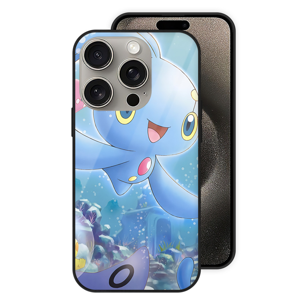 （画像用） ポケットモンスター Pokémon 【iPhone15Pro対応】スマホケース 耐衝撃＆黄変防止 背面ガラス