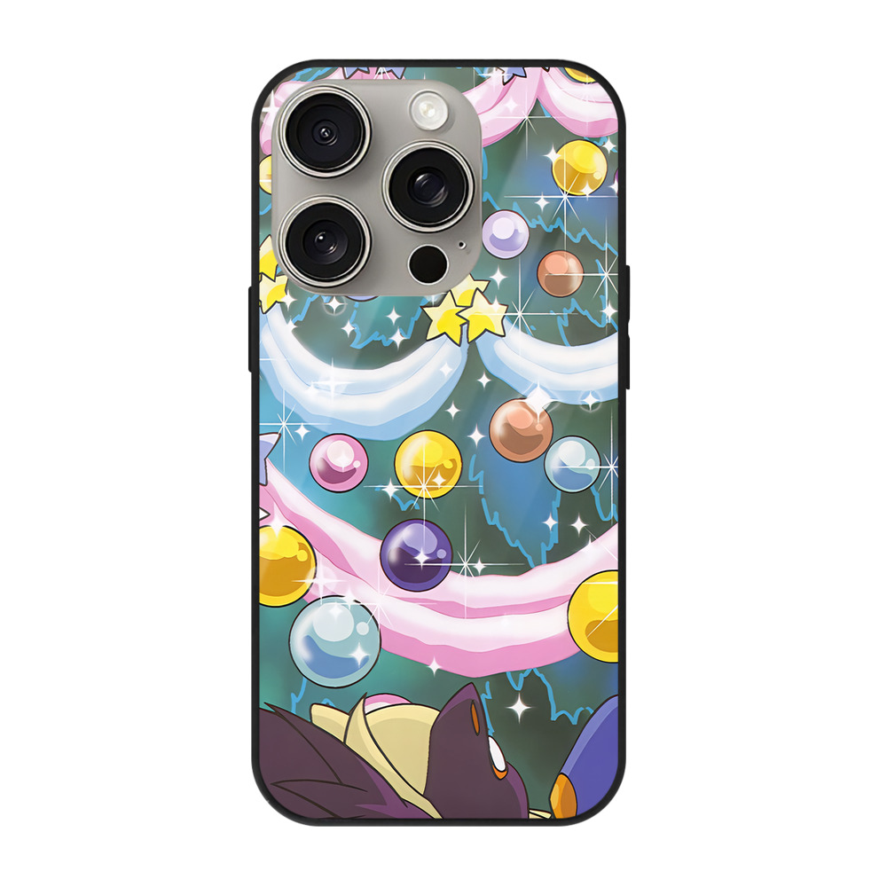 （画像用） ポケットモンスター Pokémon 【iPhone15Pro対応】スマホケース 耐衝撃＆黄変防止 背面ガラス