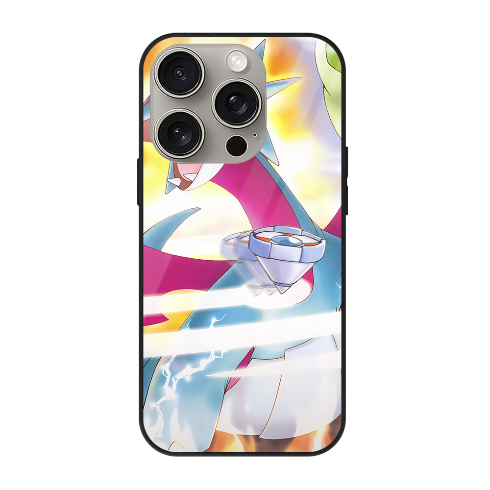 （画像用） ポケットモンスター Pokémon 【iPhone15Pro対応】スマホケース 耐衝撃＆黄変防止 背面ガラス