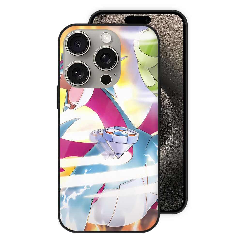 （画像用） ポケットモンスター Pokémon 【iPhone15Pro対応】スマホケース 耐衝撃＆黄変防止 背面ガラス