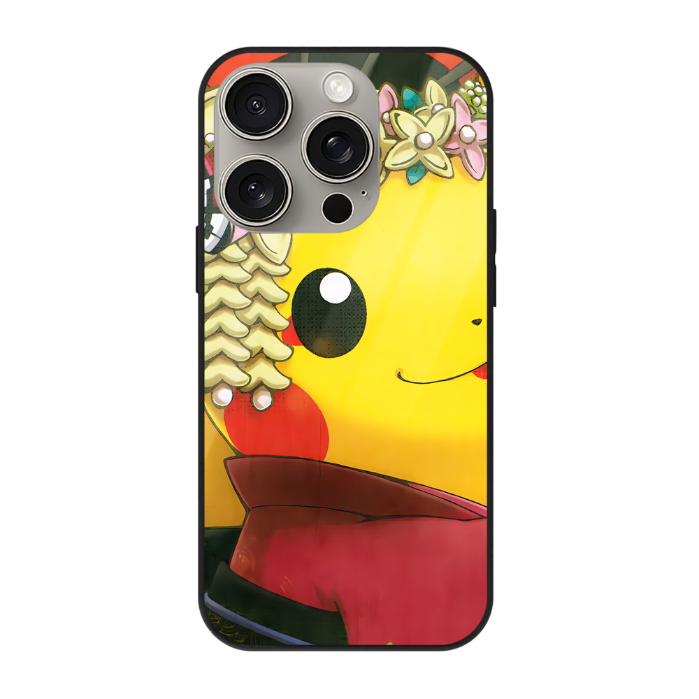 （画像用） ポケットモンスター Pokémon 【iPhone15Pro対応】スマホケース 耐衝撃＆黄変防止 背面ガラス