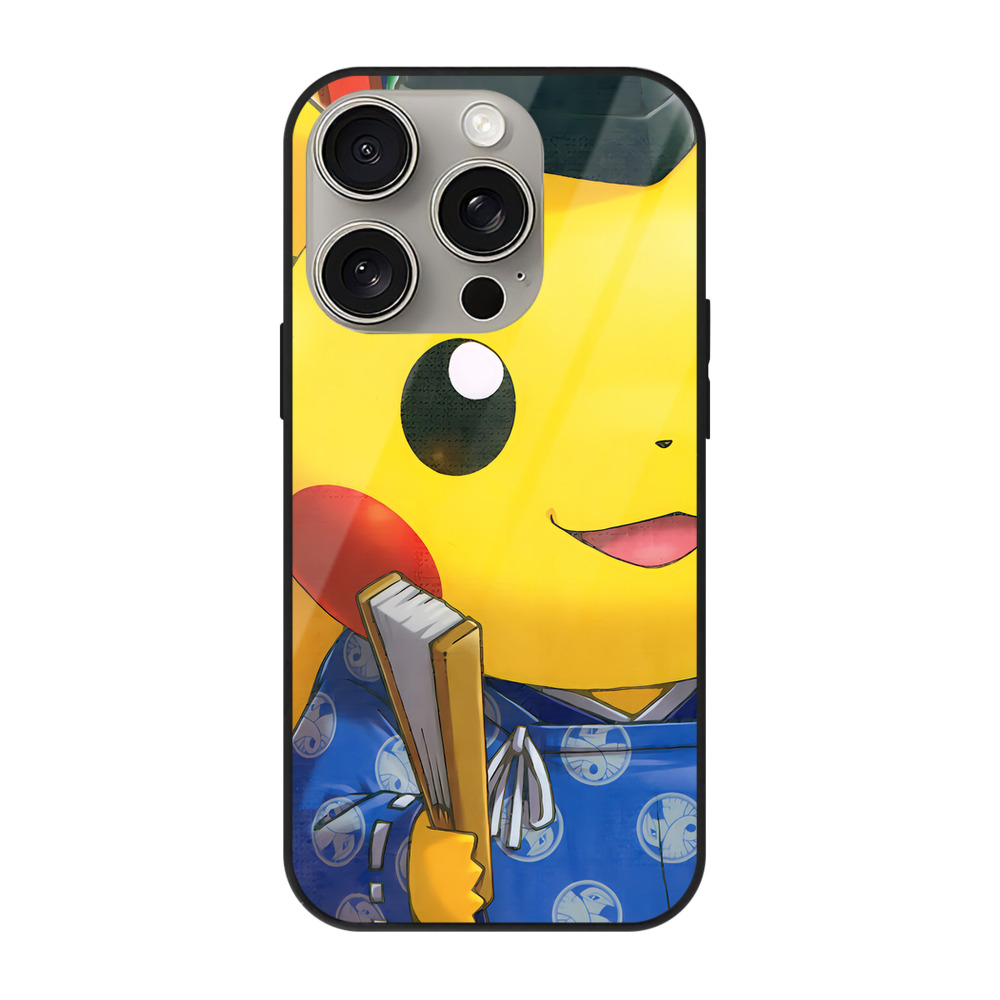 （画像用） ポケットモンスター Pokémon 【iPhone15Pro対応】スマホケース 耐衝撃＆黄変防止 背面ガラス