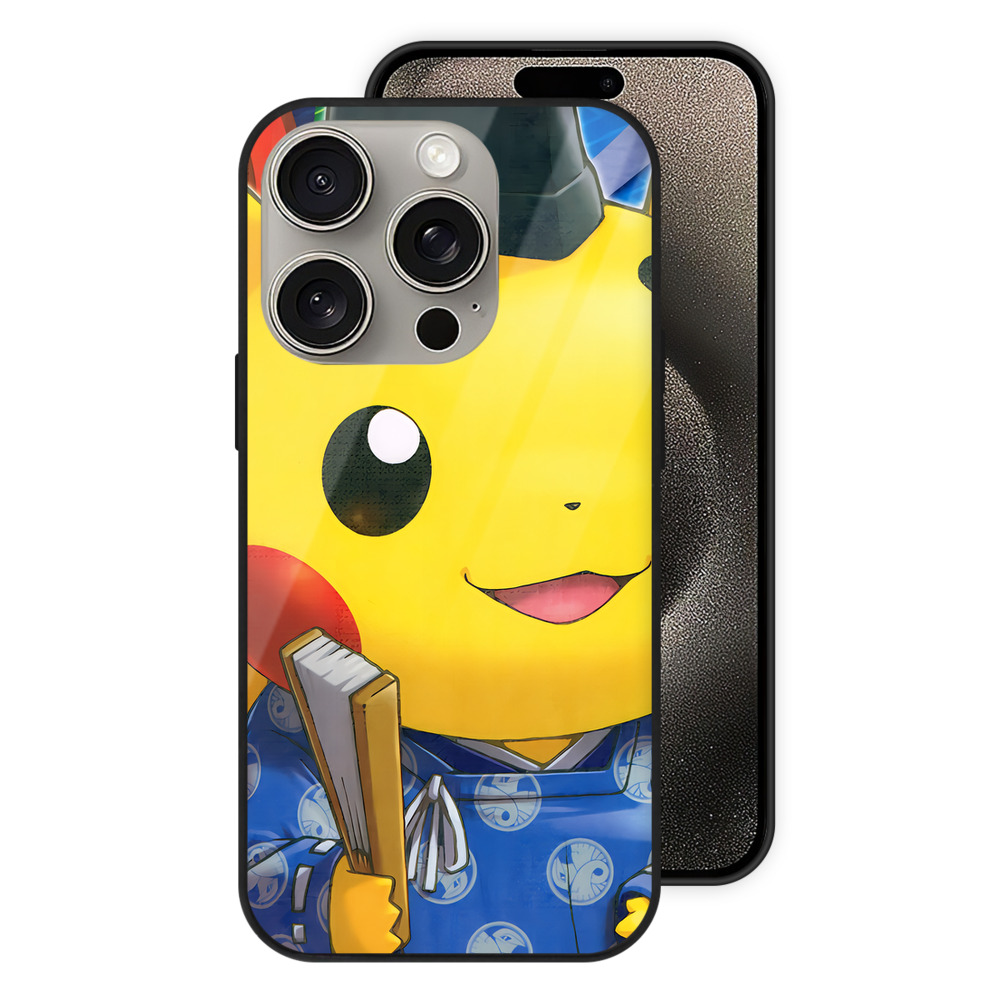 （画像用） ポケットモンスター Pokémon 【iPhone15Pro対応】スマホケース 耐衝撃＆黄変防止 背面ガラス