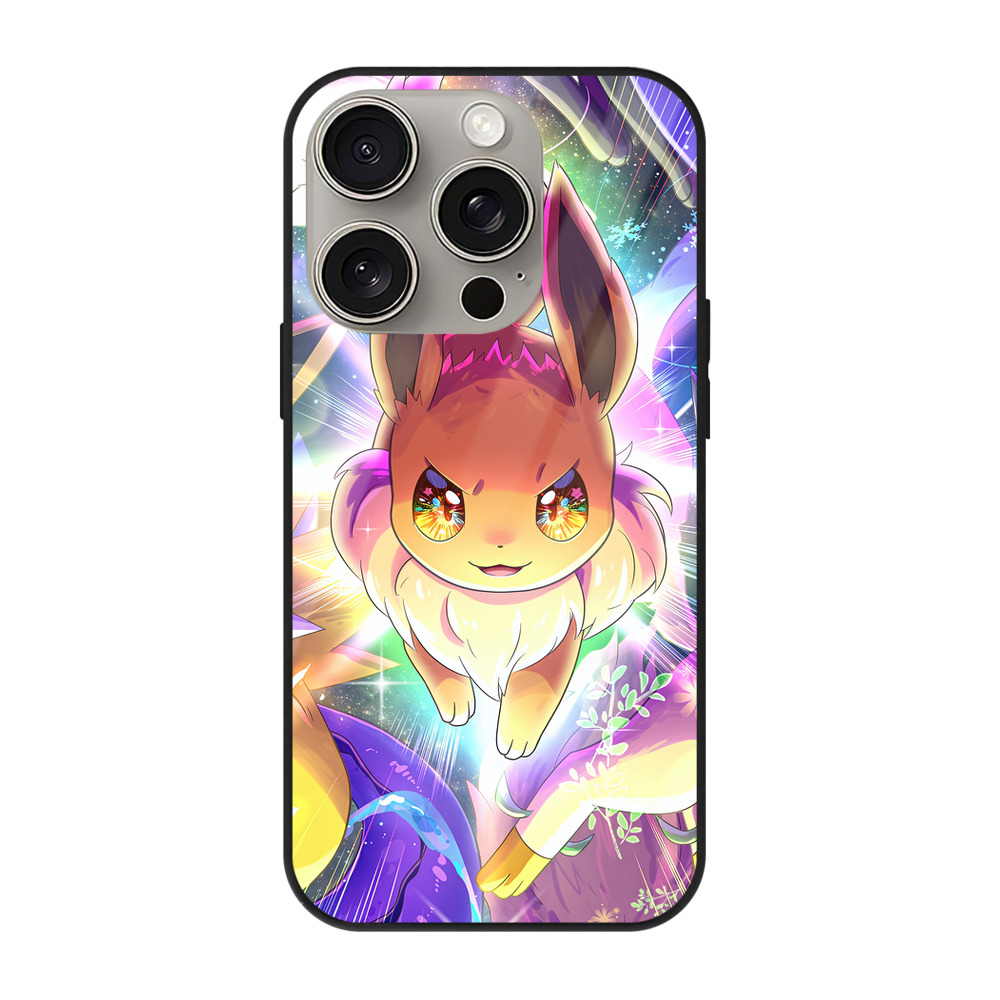 （画像用） ポケットモンスター Pokémon 【iPhone15Pro対応】スマホケース 耐衝撃＆黄変防止 背面ガラス