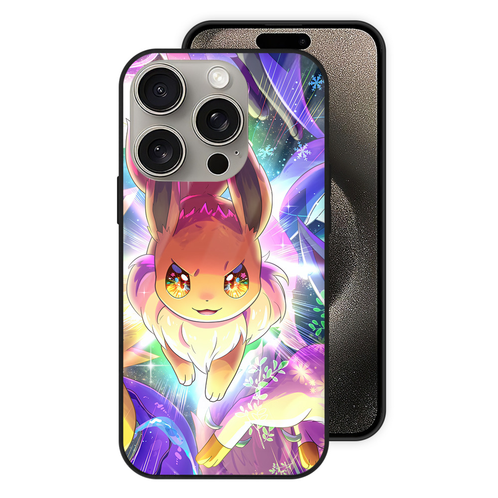 （画像用） ポケットモンスター Pokémon 【iPhone15Pro対応】スマホケース 耐衝撃＆黄変防止 背面ガラス