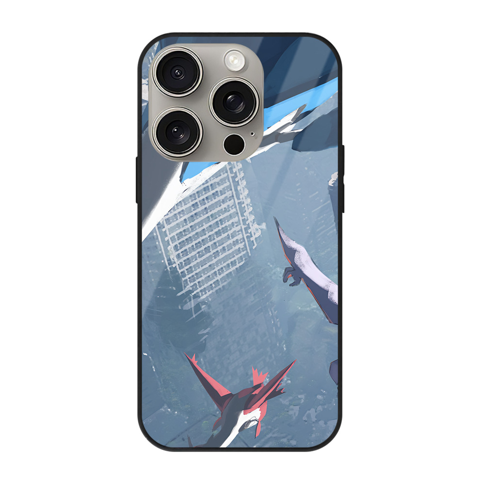 （画像用） ポケットモンスター Pokémon 【iPhone15Pro対応】スマホケース 耐衝撃＆黄変防止 背面ガラス