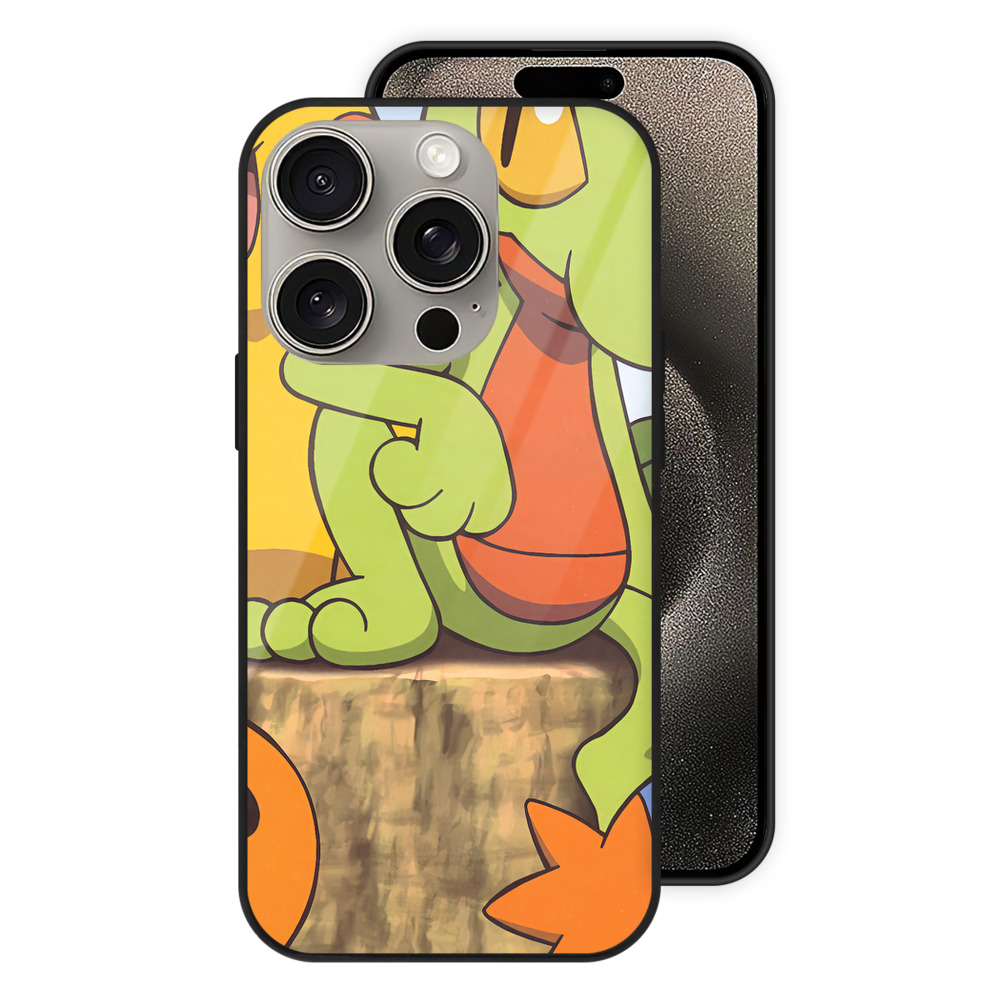 （画像用） ポケットモンスター Pokémon 【iPhone15Pro対応】スマホケース 耐衝撃＆黄変防止 背面ガラス