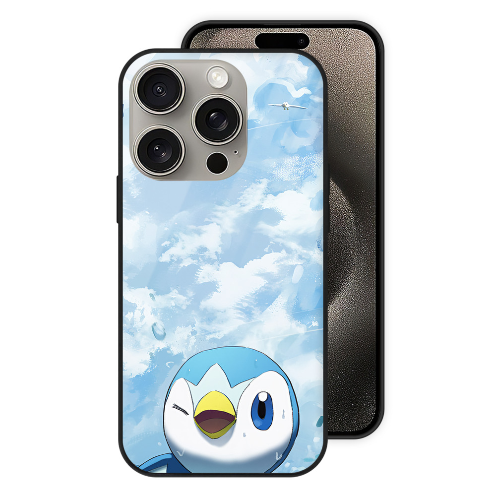 （画像用） ポケットモンスター Pokémon 【iPhone15Pro対応】スマホケース 耐衝撃＆黄変防止 背面ガラス
