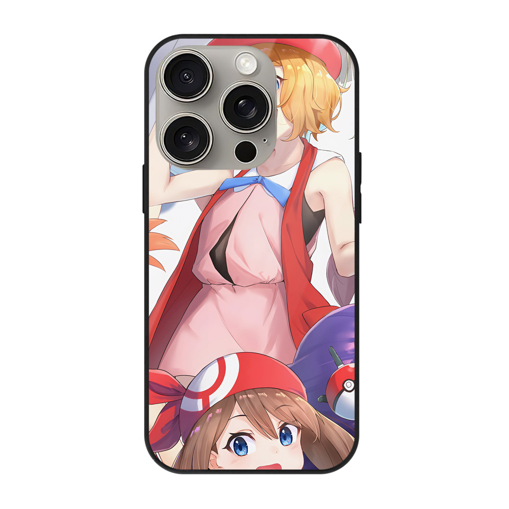 （画像用） ポケットモンスター Pokémon 【iPhone15Pro対応】スマホケース 耐衝撃＆黄変防止 背面ガラス