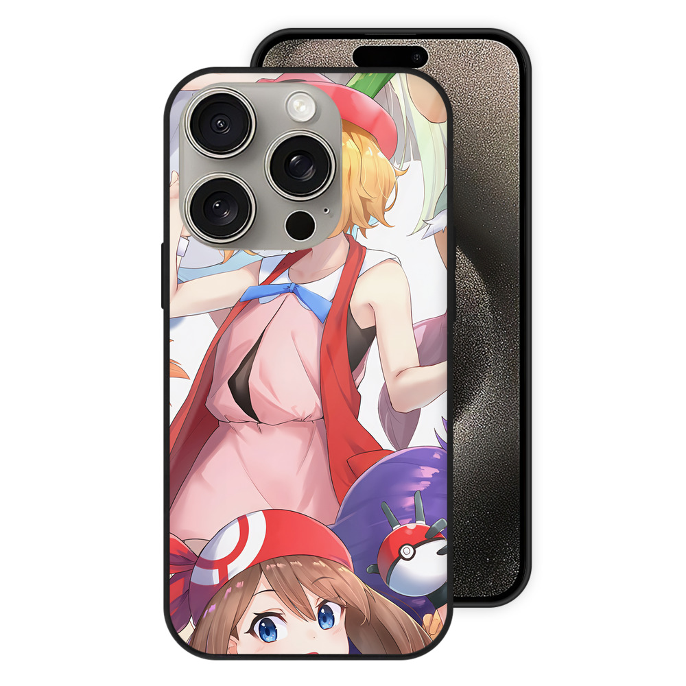 （画像用） ポケットモンスター Pokémon 【iPhone15Pro対応】スマホケース 耐衝撃＆黄変防止 背面ガラス