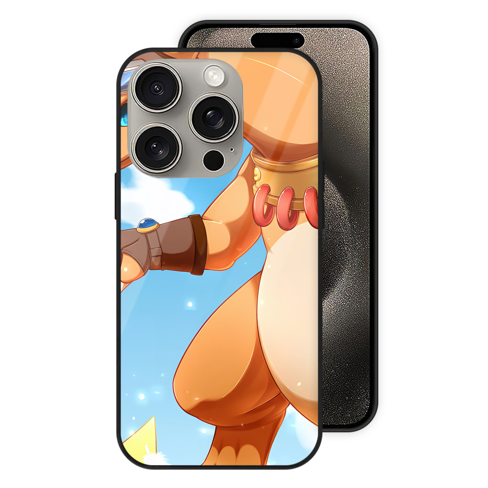 （画像用） ポケットモンスター Pokémon 【iPhone15Pro対応】スマホケース 耐衝撃＆黄変防止 背面ガラス
