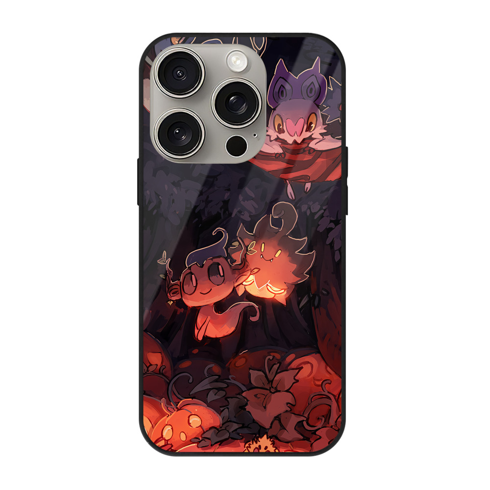 （画像用） ポケットモンスター Pokémon 【iPhone15Pro対応】スマホケース 耐衝撃＆黄変防止 背面ガラス