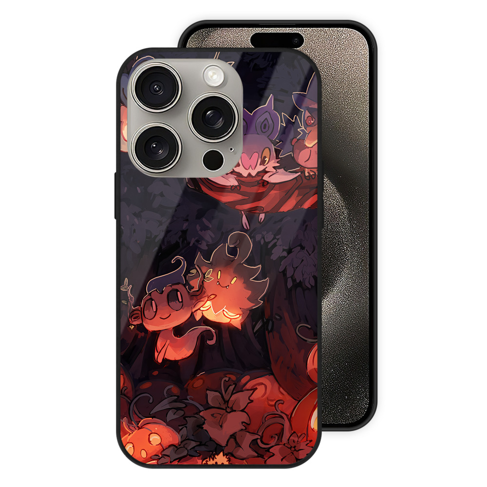 （画像用） ポケットモンスター Pokémon 【iPhone15Pro対応】スマホケース 耐衝撃＆黄変防止 背面ガラス