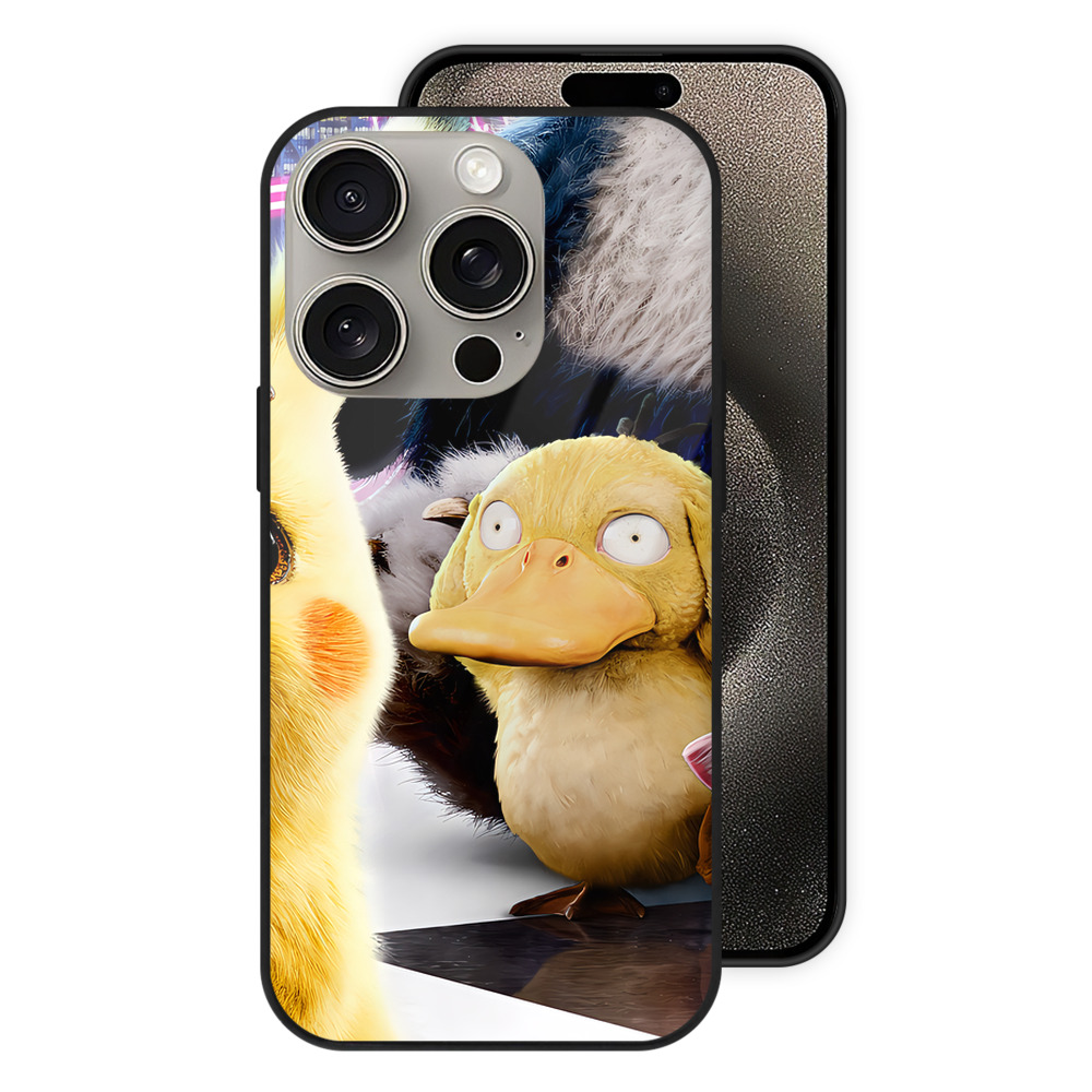 （画像用） ポケットモンスター Pokémon 【iPhone15Pro対応】スマホケース 耐衝撃＆黄変防止 背面ガラス