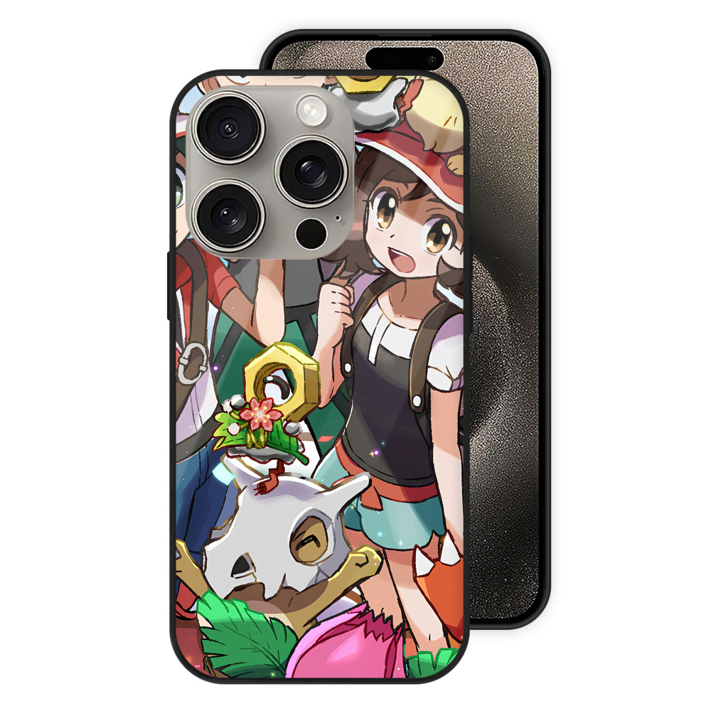（画像用） ポケットモンスター Pokémon 【iPhone15Pro対応】スマホケース 耐衝撃＆黄変防止 背面ガラス