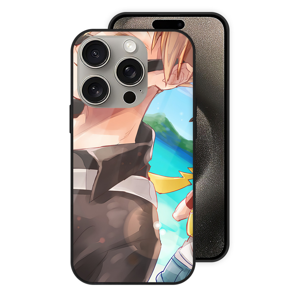 （画像用） ポケットモンスター Pokémon 【iPhone15Pro対応】スマホケース 耐衝撃＆黄変防止 背面ガラス