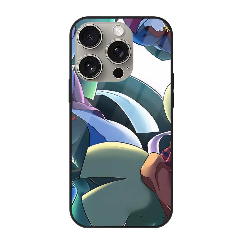 （画像用） ポケットモンスター Pokémon 【iPhone15Pro対応】スマホケース 耐衝撃＆黄変防止 背面ガラス