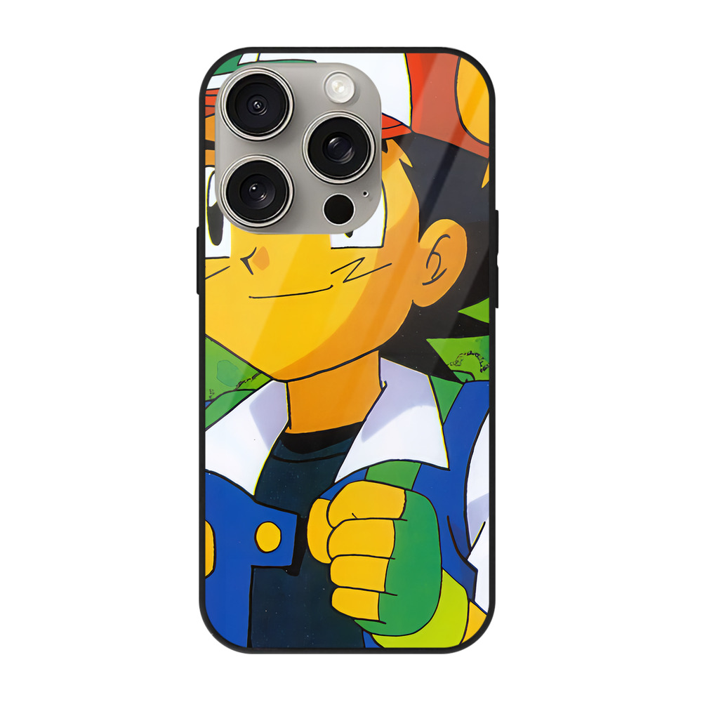 （画像用） ポケットモンスター Pokémon 【iPhone15Pro対応】スマホケース 耐衝撃＆黄変防止 背面ガラス