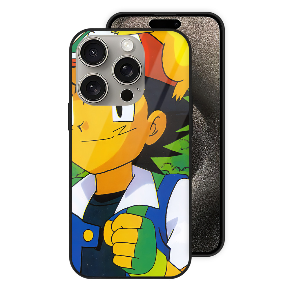 （画像用） ポケットモンスター Pokémon 【iPhone15Pro対応】スマホケース 耐衝撃＆黄変防止 背面ガラス