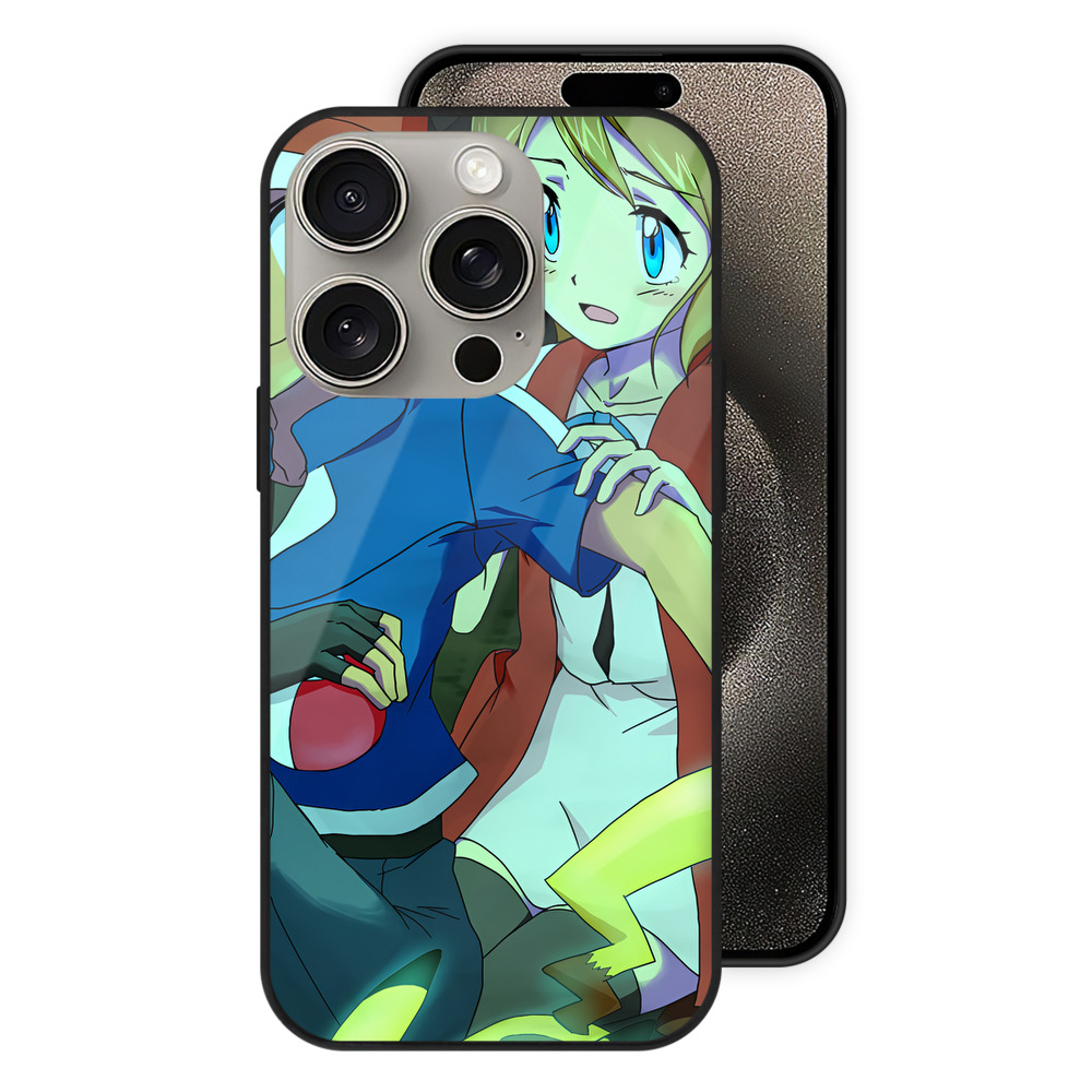 （画像用） ポケットモンスター Pokémon 【iPhone15Pro対応】スマホケース 耐衝撃＆黄変防止 背面ガラス
