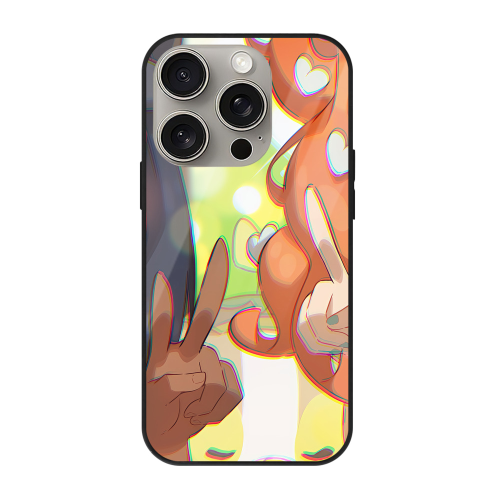 （画像用） ポケットモンスター Pokémon 【iPhone15Pro対応】スマホケース 耐衝撃＆黄変防止 背面ガラス