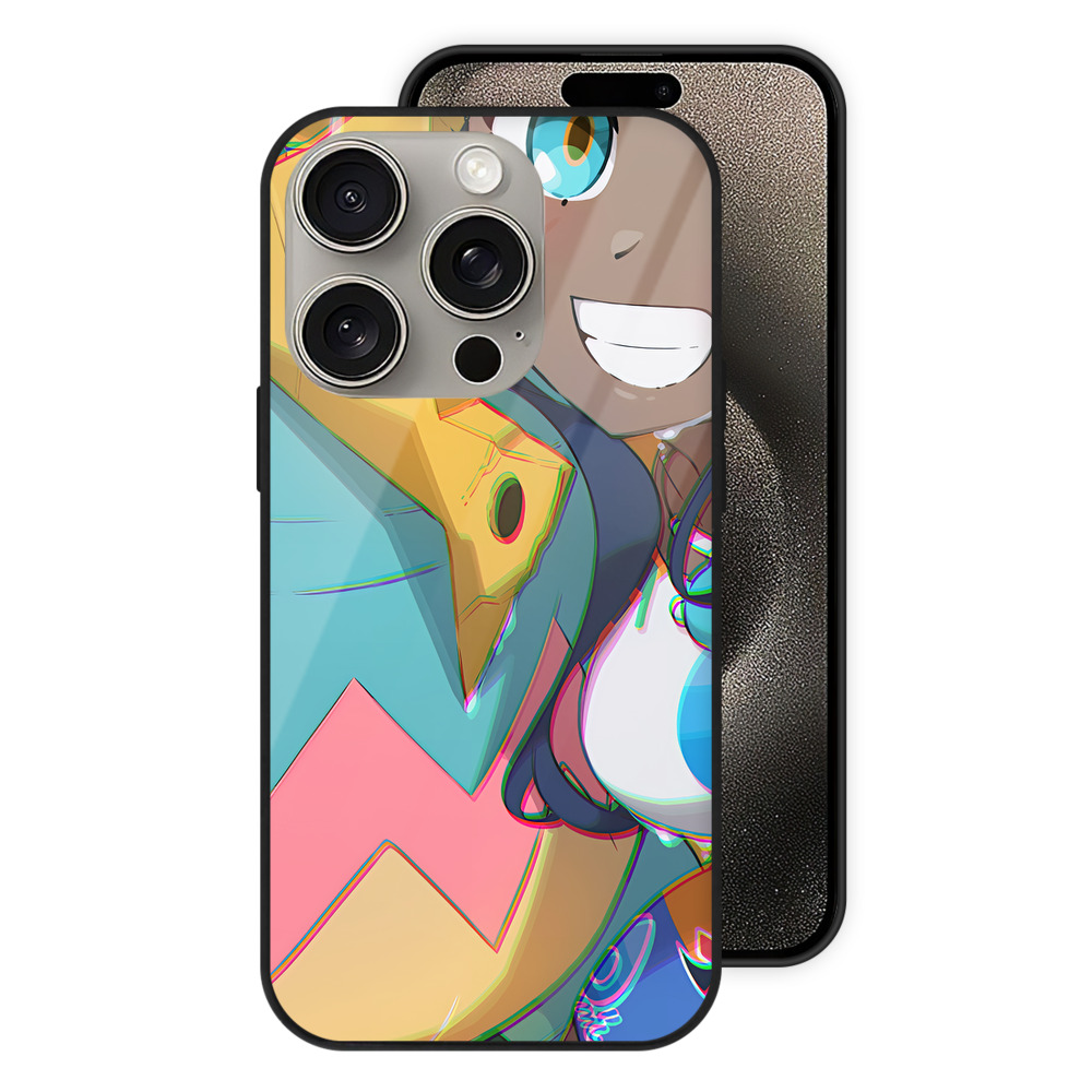 （画像用） ポケットモンスター Pokémon 【iPhone15Pro対応】スマホケース 耐衝撃＆黄変防止 背面ガラス