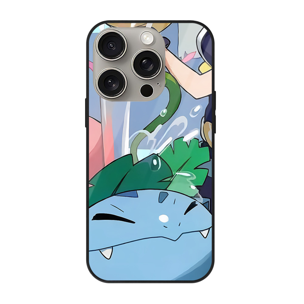 （画像用） ポケットモンスター Pokémon 【iPhone15Pro対応】スマホケース 耐衝撃＆黄変防止 背面ガラス