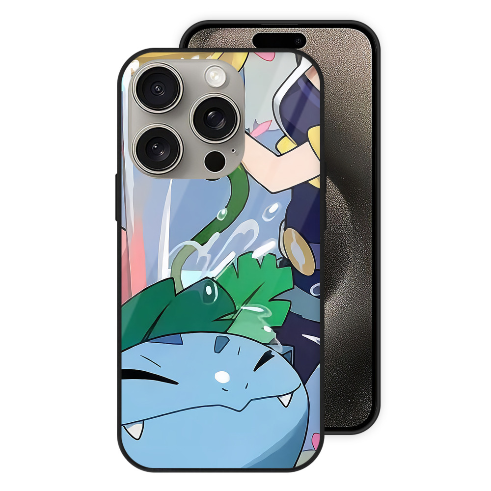 （画像用） ポケットモンスター Pokémon 【iPhone15Pro対応】スマホケース 耐衝撃＆黄変防止 背面ガラス