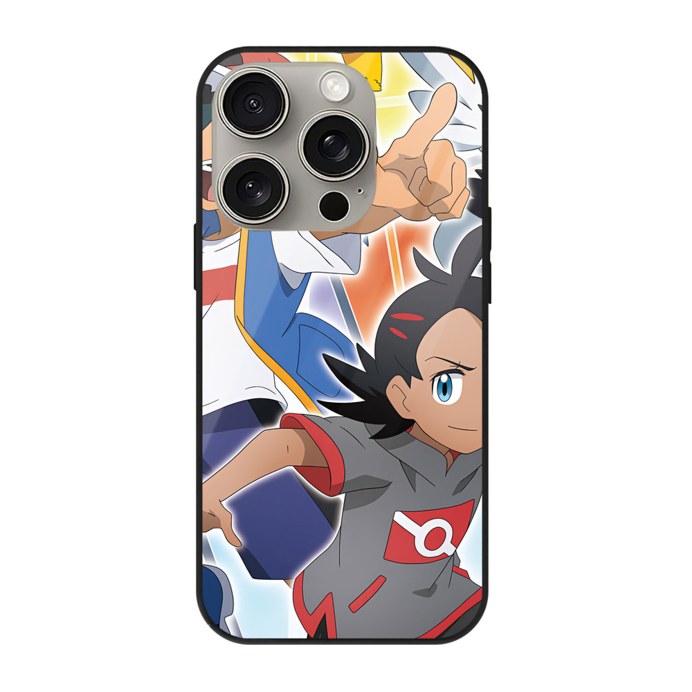 （画像用） ポケットモンスター Pokémon 【iPhone15Pro対応】スマホケース 耐衝撃＆黄変防止 背面ガラス