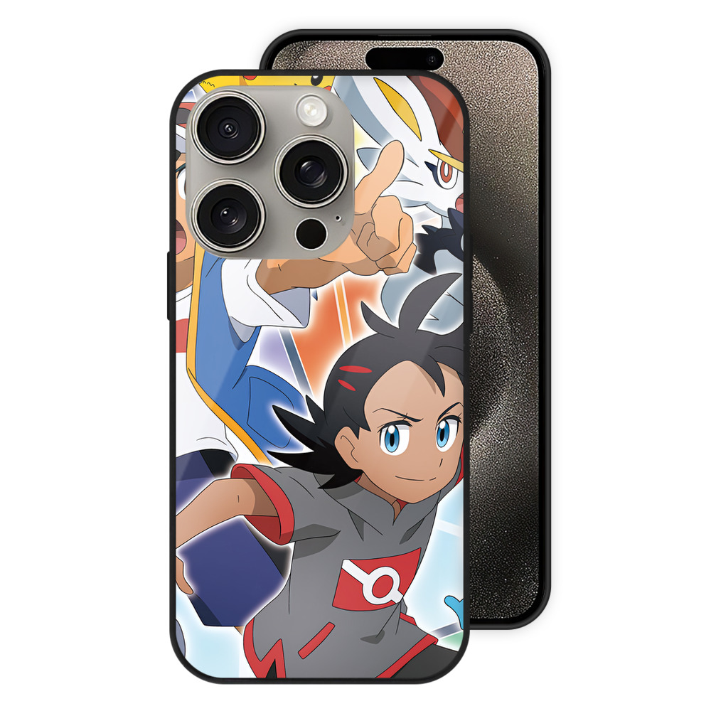 （画像用） ポケットモンスター Pokémon 【iPhone15Pro対応】スマホケース 耐衝撃＆黄変防止 背面ガラス