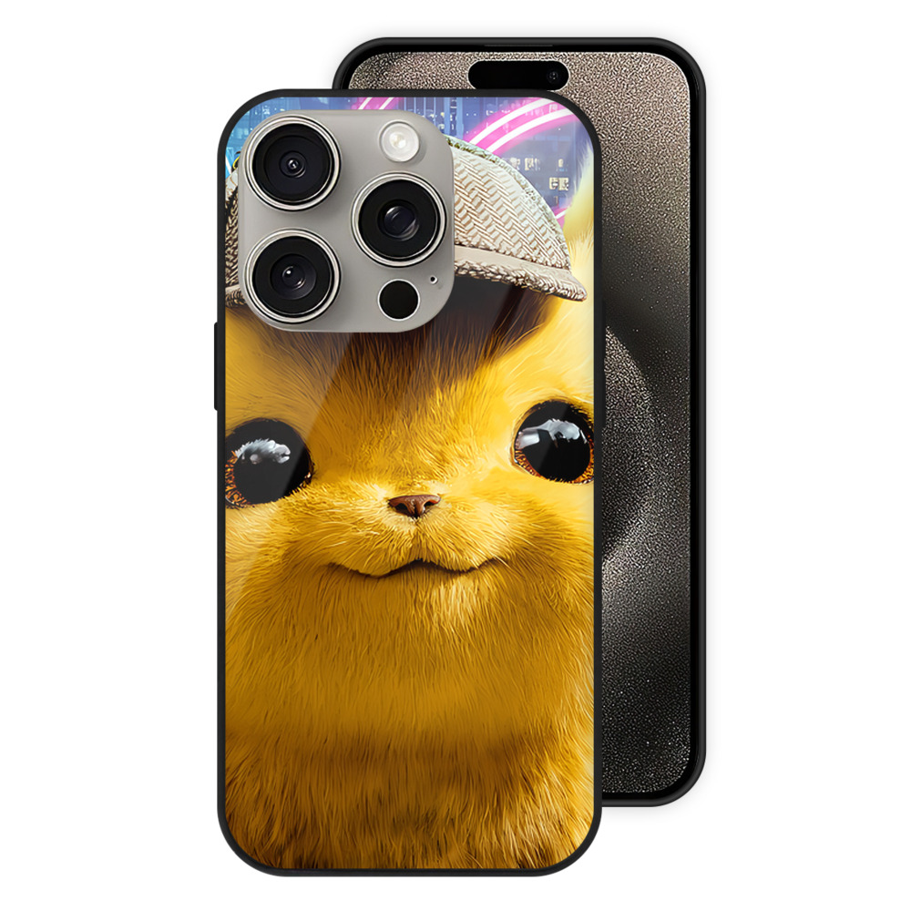 （画像用） ポケットモンスター Pokémon 【iPhone15Pro対応】スマホケース 耐衝撃＆黄変防止 背面ガラス