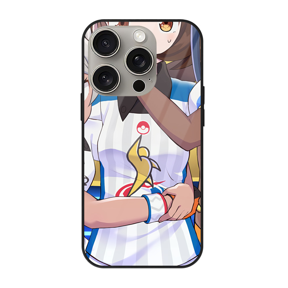 （画像用） ポケットモンスター Pokémon 【iPhone15Pro対応】スマホケース 耐衝撃＆黄変防止 背面ガラス