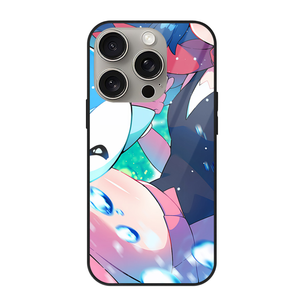（画像用） ポケットモンスター Pokémon 【iPhone15Pro対応】スマホケース 耐衝撃＆黄変防止 背面ガラス