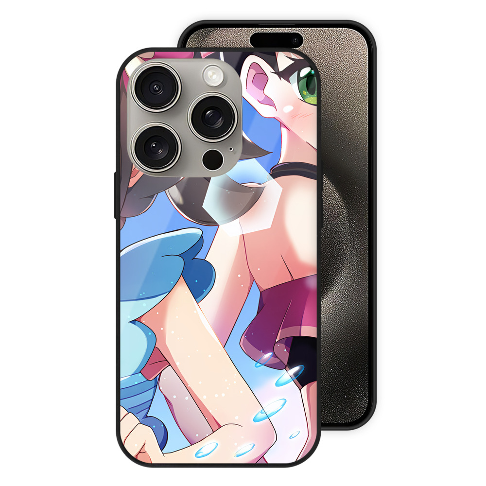 （画像用） ポケットモンスター Pokémon 【iPhone15Pro対応】スマホケース 耐衝撃＆黄変防止 背面ガラス
