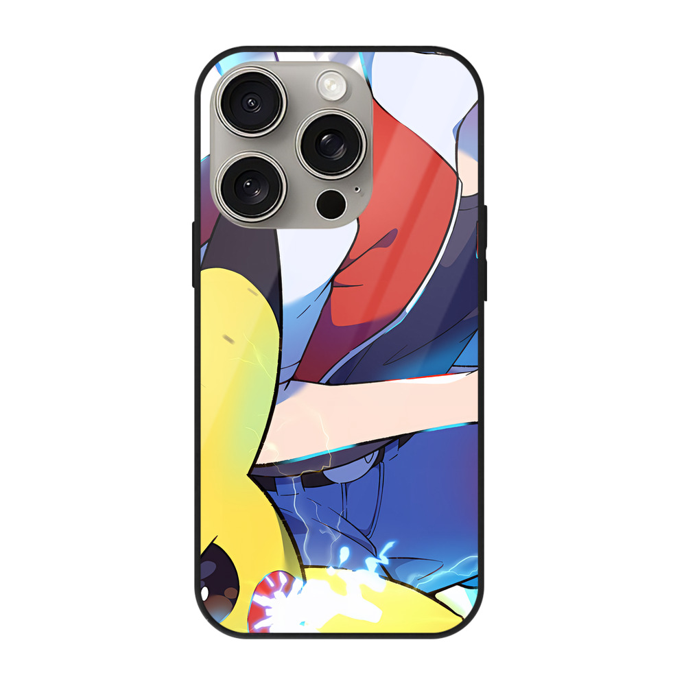 （画像用） ポケットモンスター Pokémon 【iPhone15Pro対応】スマホケース 耐衝撃＆黄変防止 背面ガラス