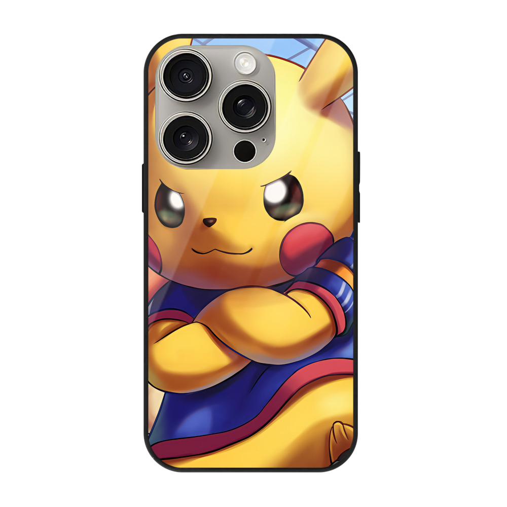 （画像用） ポケットモンスター Pokémon 【iPhone15Pro対応】スマホケース 耐衝撃＆黄変防止 背面ガラス