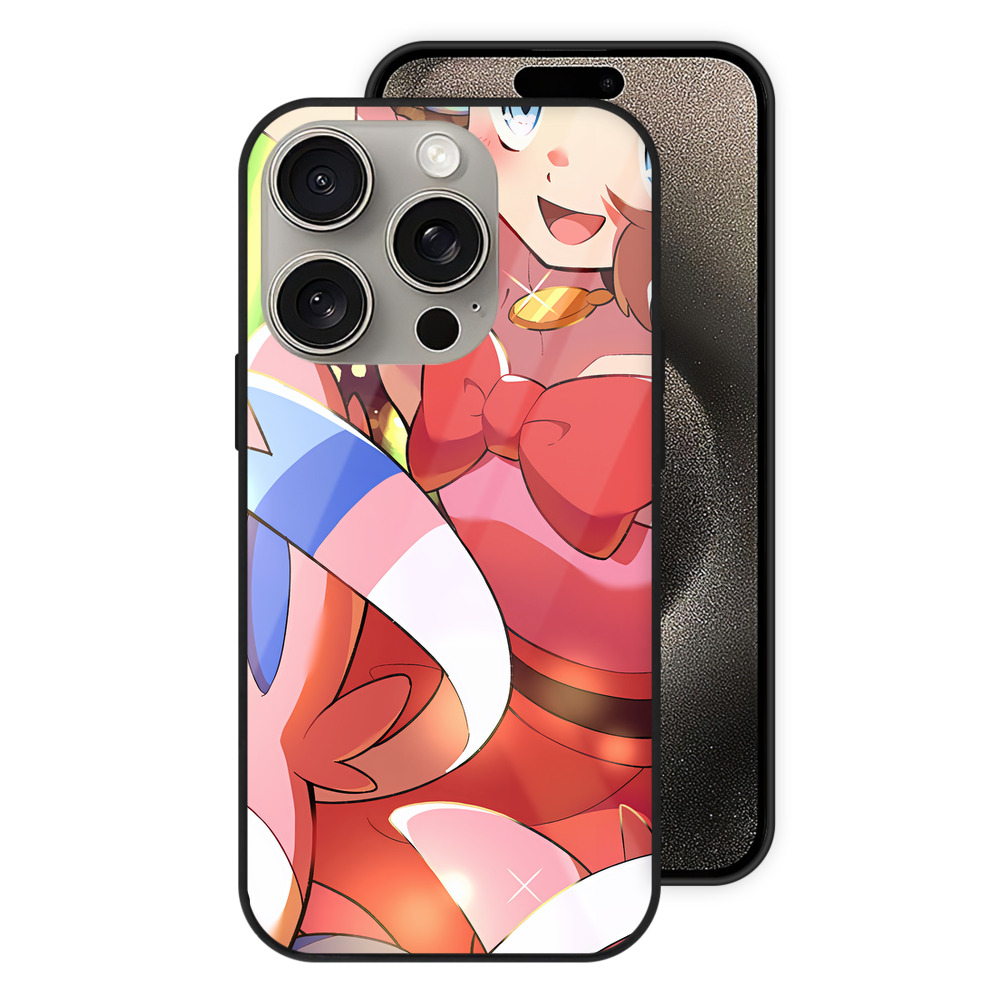 （画像用） ポケットモンスター Pokémon 【iPhone15Pro対応】スマホケース 耐衝撃＆黄変防止 背面ガラス