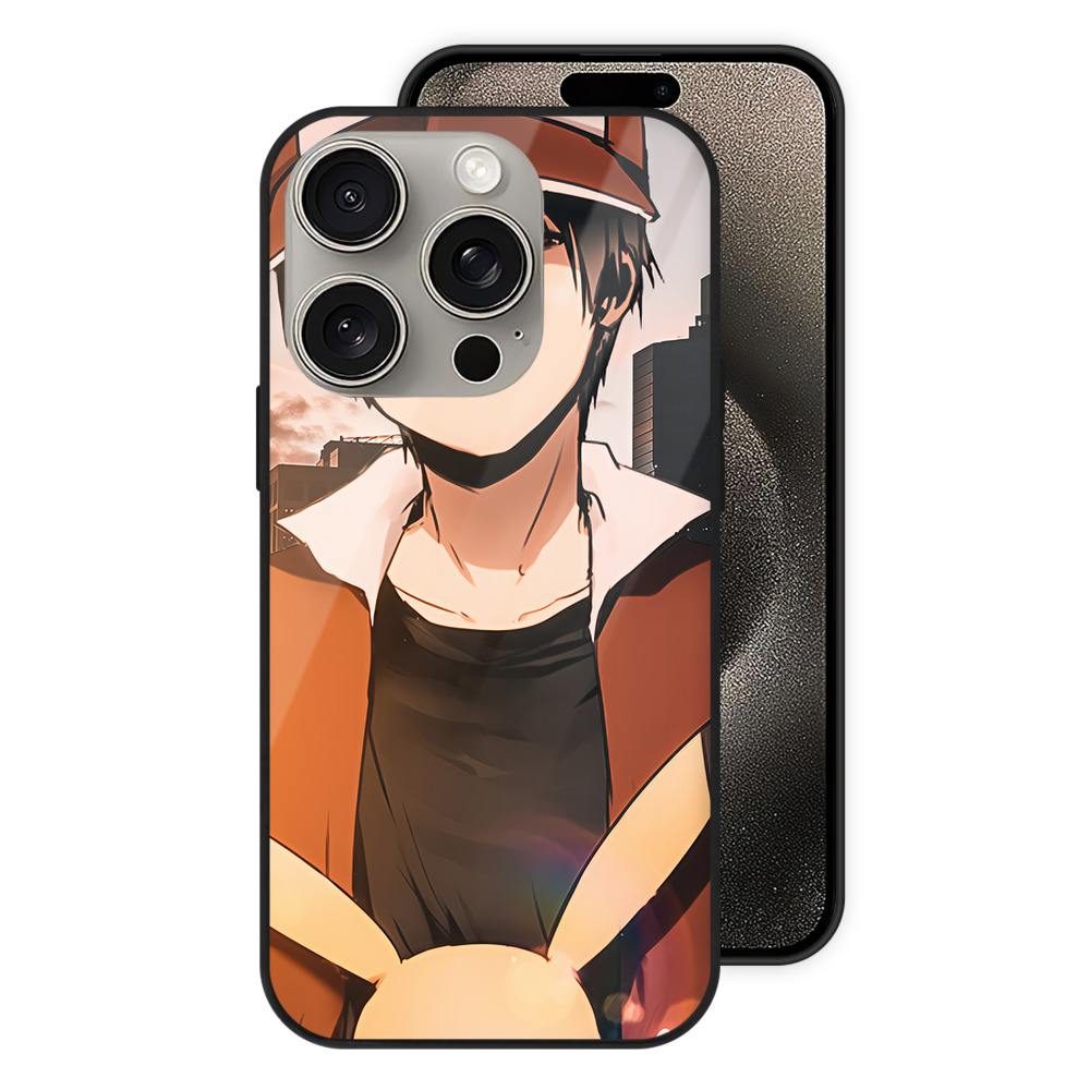 （画像用） ポケットモンスター Pokémon 【iPhone15Pro対応】スマホケース 耐衝撃＆黄変防止 背面ガラス