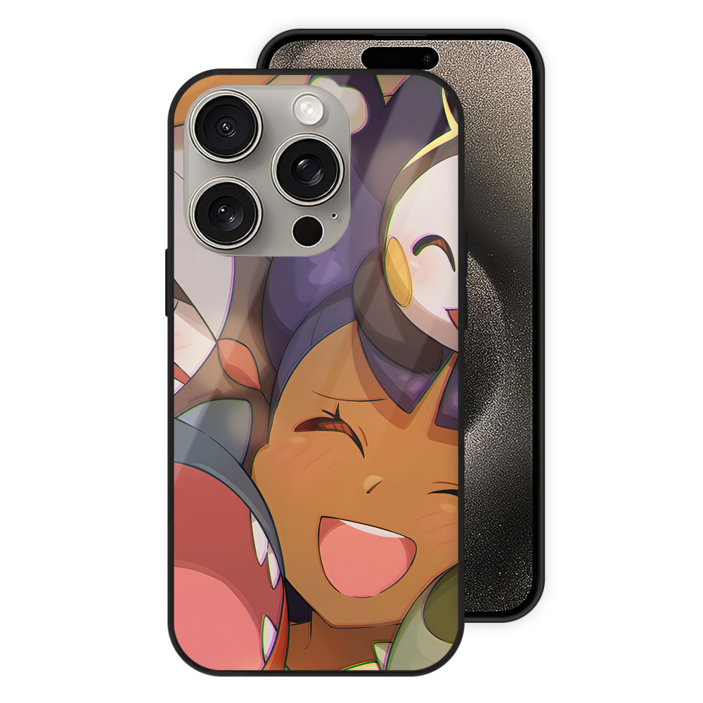 （画像用） ポケットモンスター Pokémon 【iPhone15Pro対応】スマホケース 耐衝撃＆黄変防止 背面ガラス