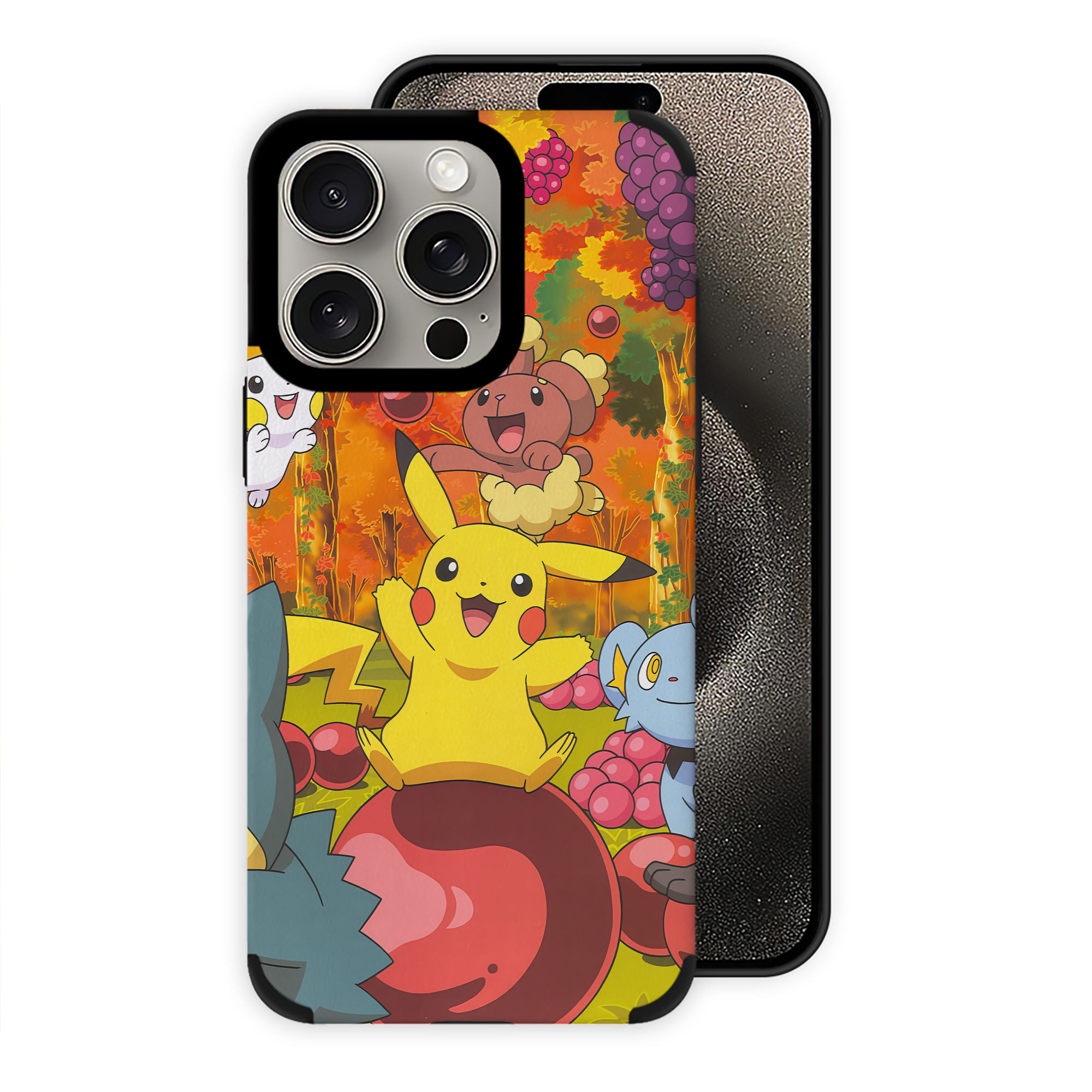 （画像用） ポケットモンスター Pokémon 【iPhone15ProMax対応】 PUレザー スマホケース 耐衝撃＆黄変防止