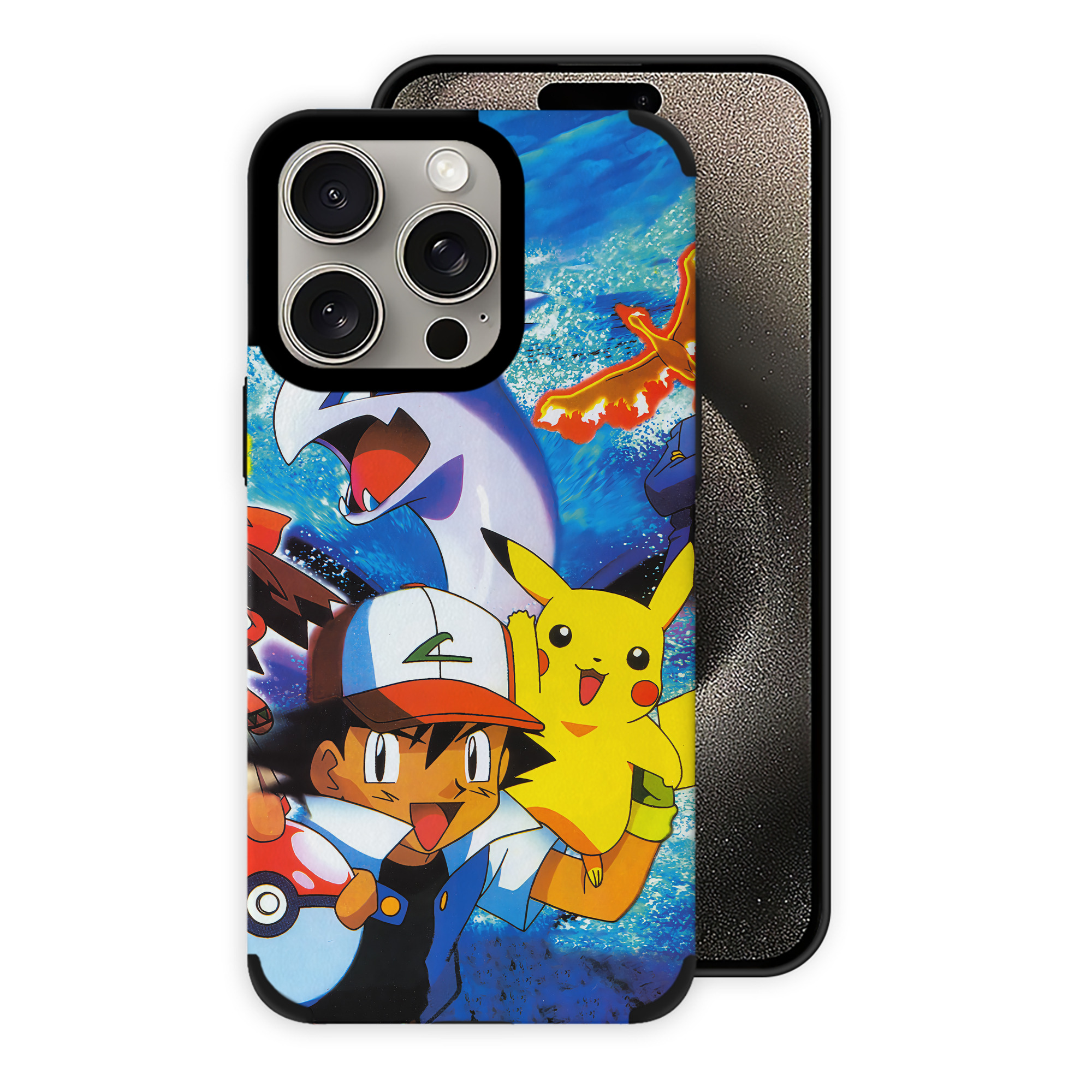 （画像用） ポケットモンスター Pokémon 【iPhone15ProMax対応】 PUレザー スマホケース 耐衝撃＆黄変防止