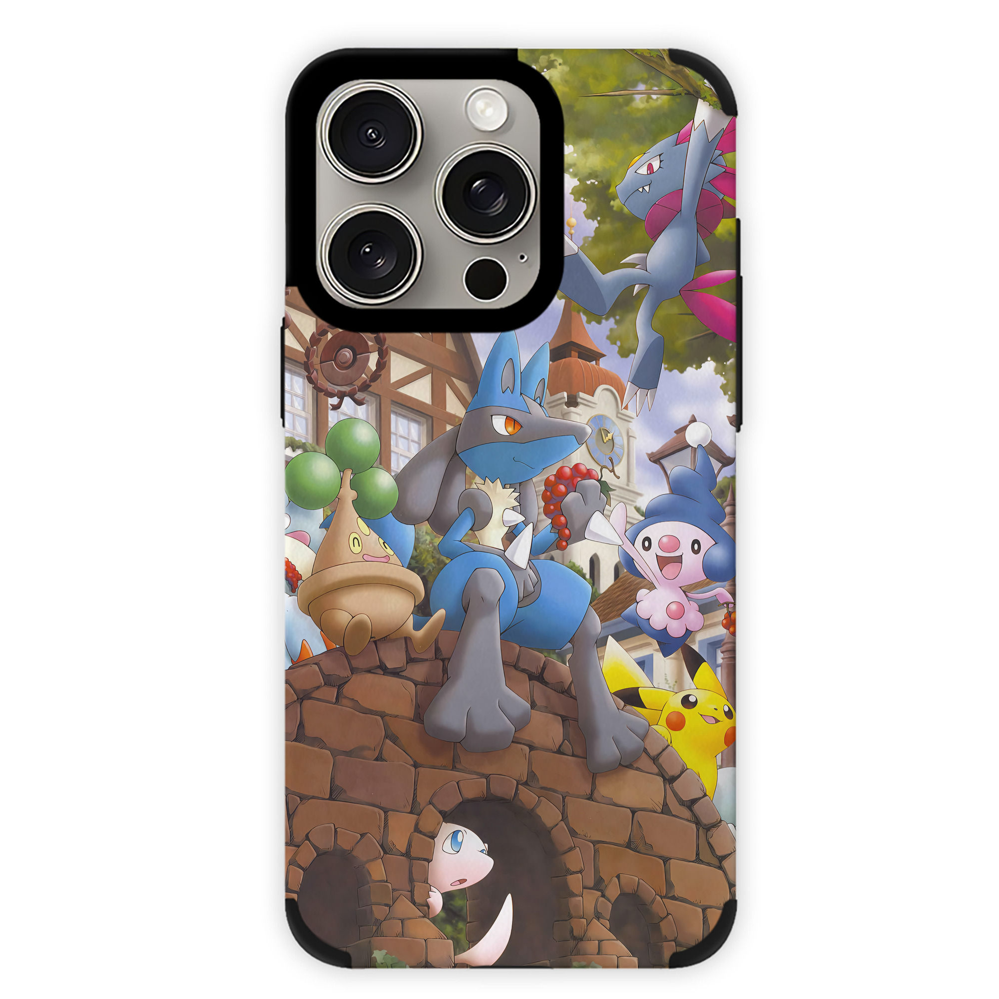 （画像用） ポケットモンスター Pokémon 【iPhone15ProMax対応】 PUレザー スマホケース 耐衝撃＆黄変防止