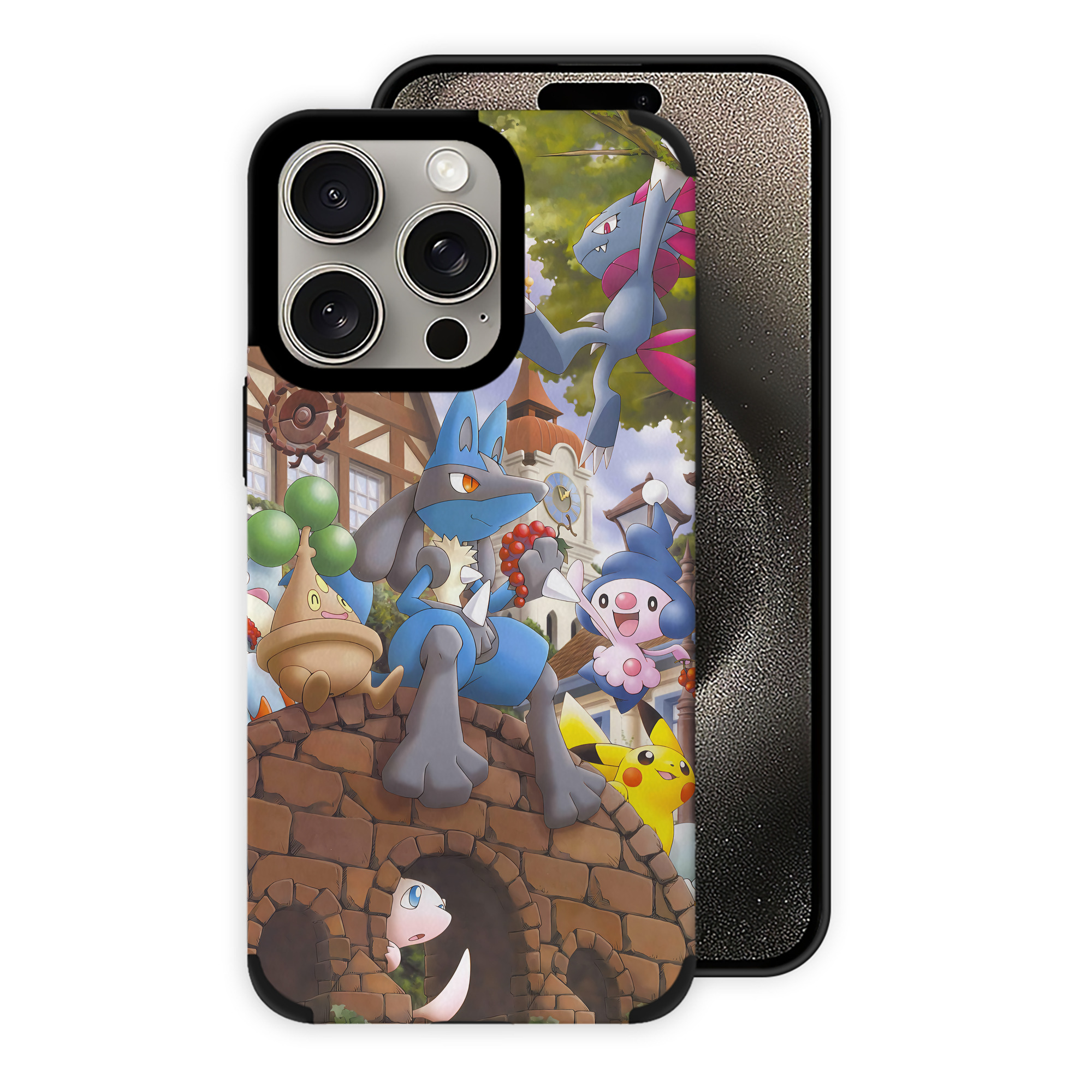 （画像用） ポケットモンスター Pokémon 【iPhone15ProMax対応】 PUレザー スマホケース 耐衝撃＆黄変防止
